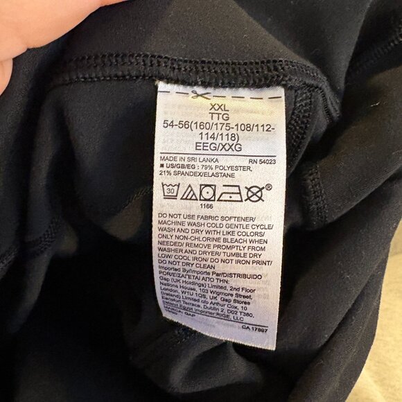 Gap Fit Maternity Blackout Technology Crop Legging Black Plus Size XXL - Picture 8 of 9